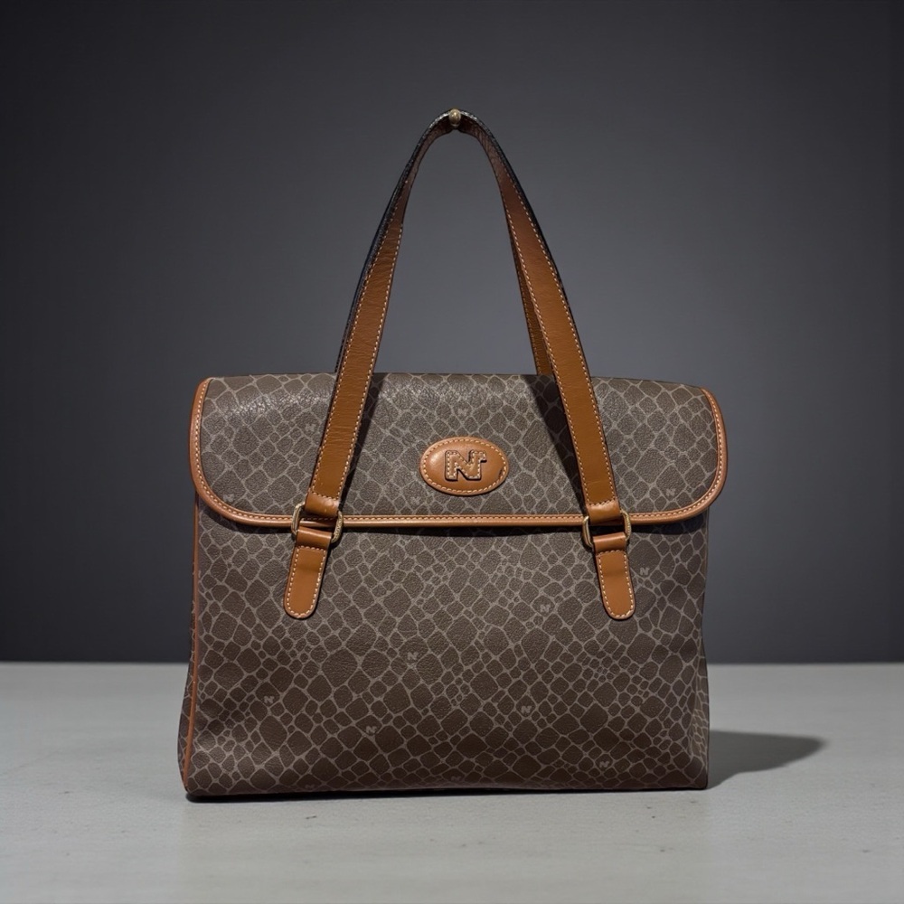 Vintage Nina Ricci Logo Tote / Shoulder Bag